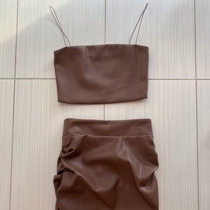 MESHKI Faux Leather Set